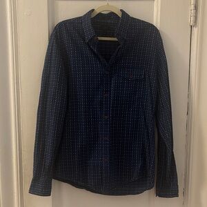 J. Crew Dark Blue Slim Button Down Shirt